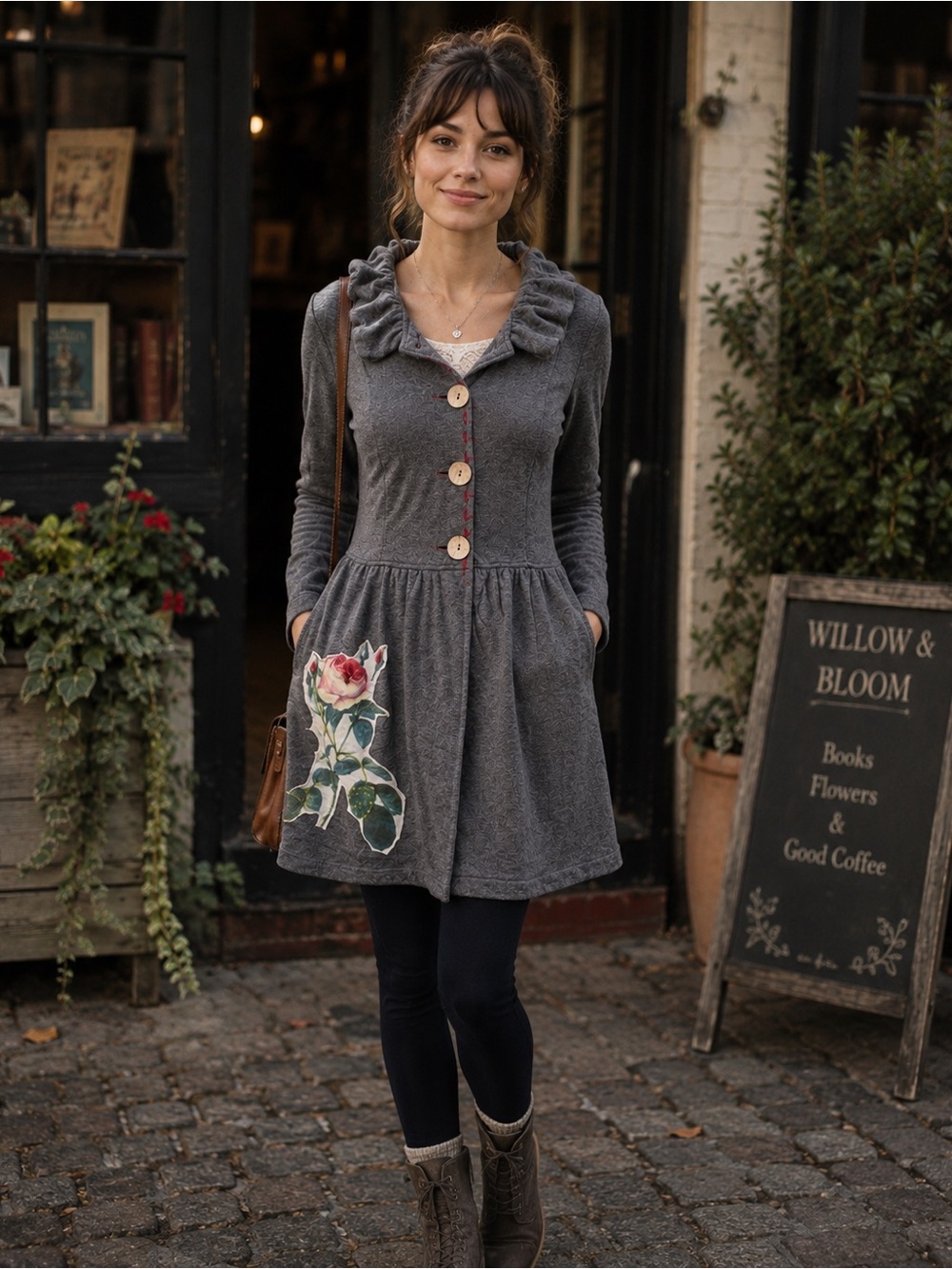 Anthropologie NICK & MO floral vintage feel jacket, S.